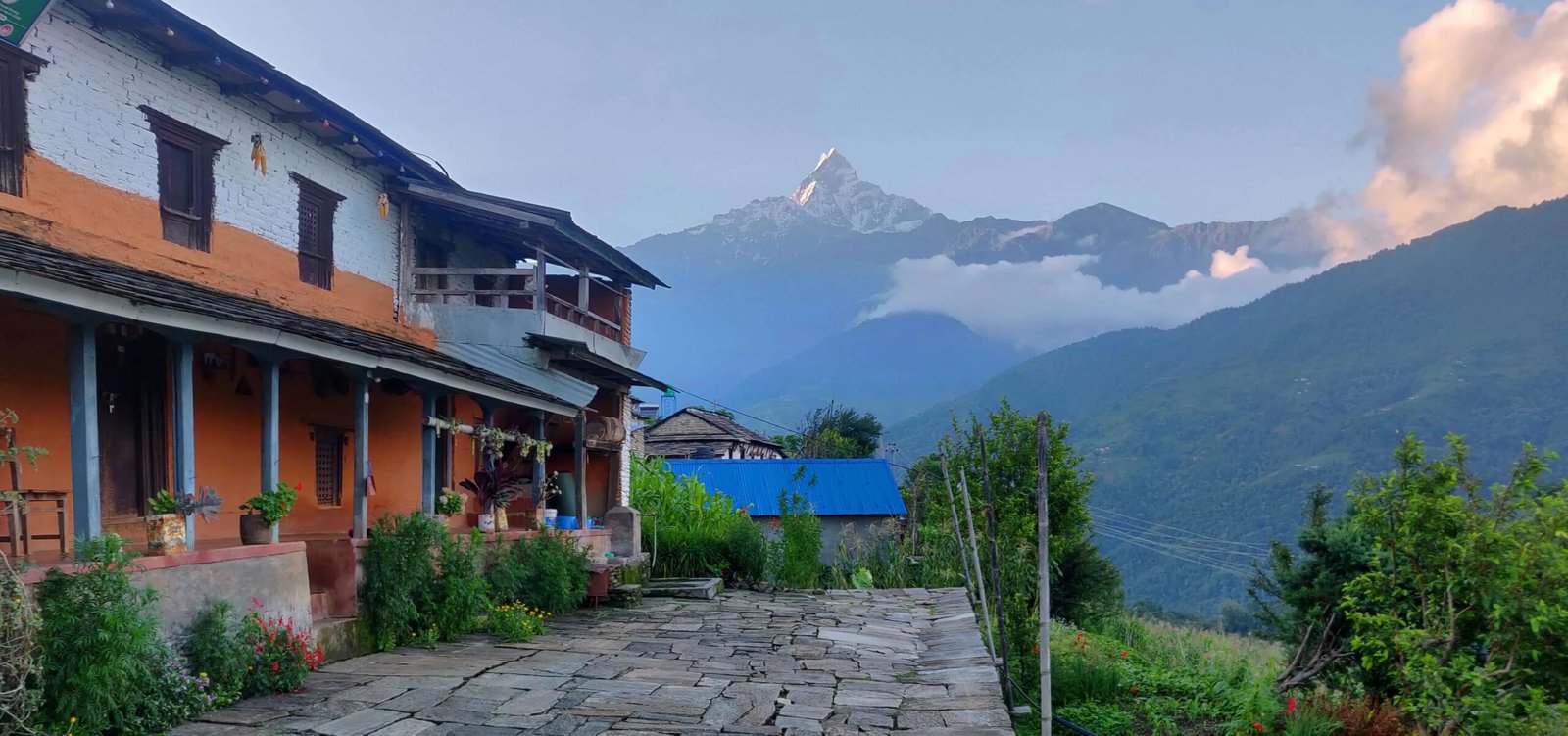 Bhutanese village and landscape